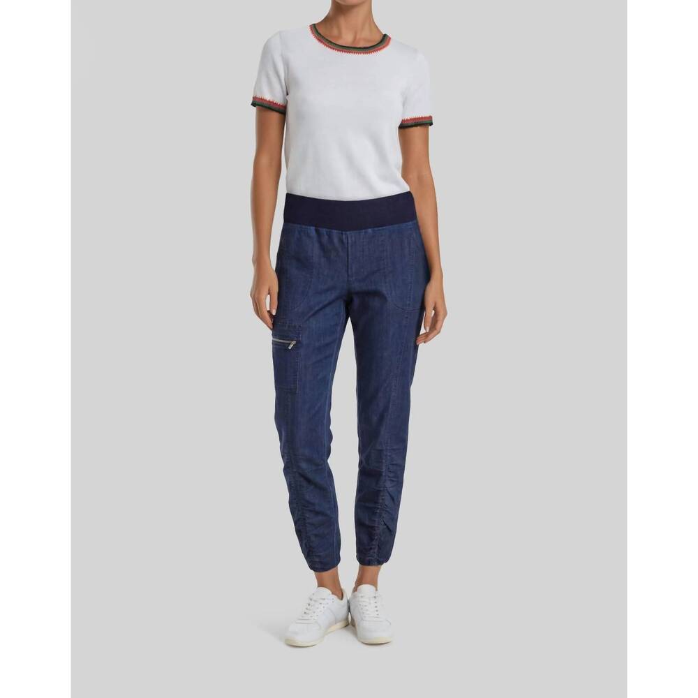 NEW PEACE OF CLOTH ash zip pocket utility pant in denim